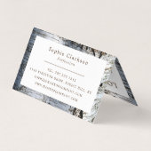 White Birch Wood Double Loyalty Visitekaartjes (Achterkant)