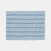 White Bird Herringbone Fleece Blanket (Voorkant (Horizontaal))