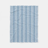 White Bird Herringbone Fleece Blanket (Voorkant)