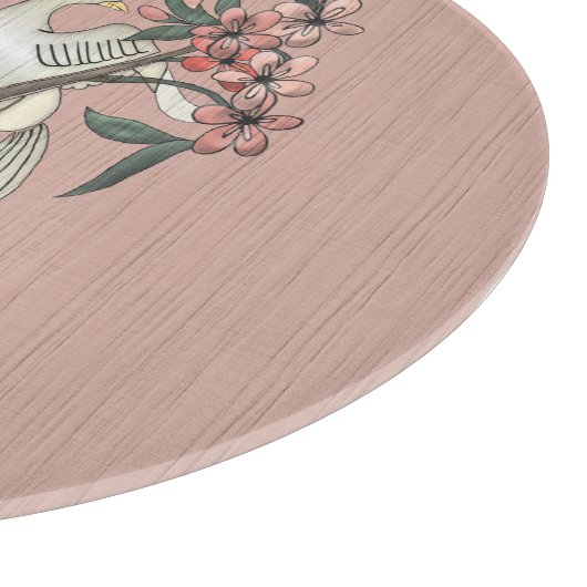 White Bird - Kersenbloesem Charcuterie Board Snijplank (Hoek)