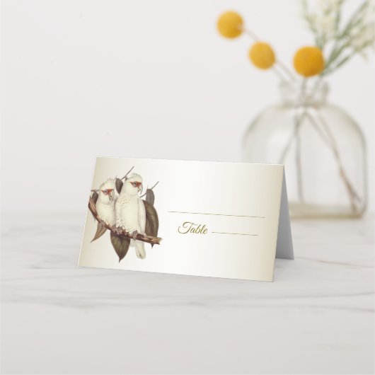 White Birds Place Card (Voorkant)