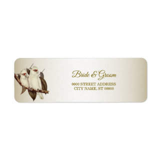 White Birds Return Address Label