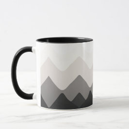White Black and Gray mug Mok