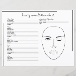 White Black Border Script Logo Beauty Consulting
