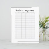 White Black Border Script Logo Business Exemplates (Staand voorkant)