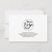 White Black Border Script Logo Klant Bedankt (Achterkant)