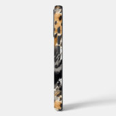 White Black Cream Leopard Animal Case-Mate iPhone Case (Achterkant / Links)