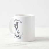 White Black Greyhound IAAM Koffiemok (Voorkant links)