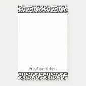 White Black leopard Print Post-it® Notes (Voorkant)