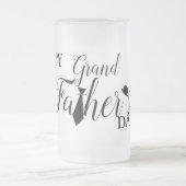 White Black Scripts Stropdas Happy Grand Vaderdag Matglas Bierpul (Center)