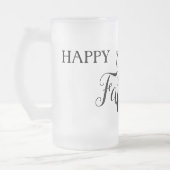 White Black Scripts Stropdas Happy Grand Vaderdag Matglas Bierpul (Links)