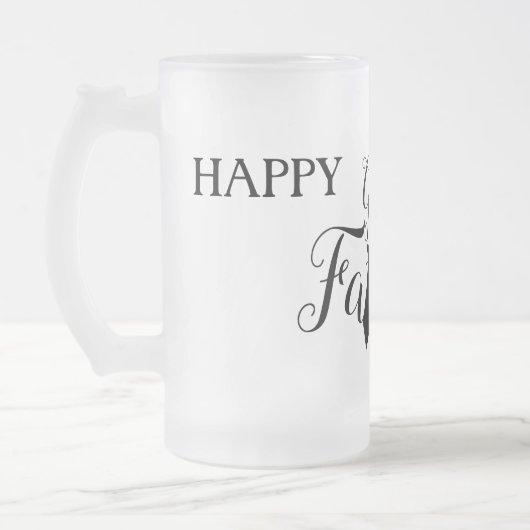 White Black Scripts Stropdas Happy Grand Vaderdag Matglas Bierpul (Links)