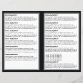 White Black Simple Border Brochure (Achterkant)