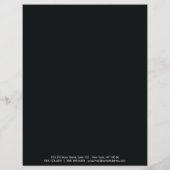 White Black Simple Border Price List 4 Flyer (Achterkant)