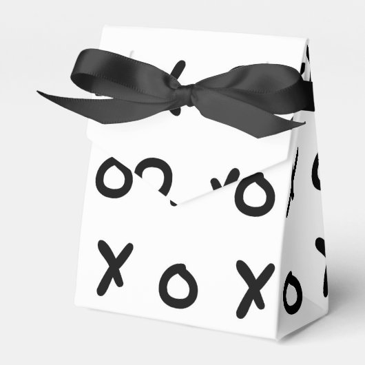 White & Black X O XO X&O's Trendy Cute Bedankdoosjes (Voorkant Zijde)