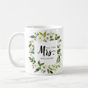 White Bloom BREEDING VAN DE NIEUWE MRS-Typografi Koffiemok