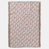 White Blossom Blanket Cherry Blossom Throw Blanket Deken (Voorkant Verticaal)