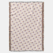 White Blossom Blanket Cherry Blossom Throw Blanket Deken (Voorkant Verticaal)