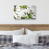 White Blossom Canvas Afdruk (Insitu (Slaapkamer))