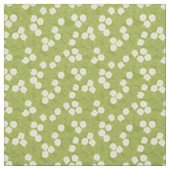 White Blossom Floral Pattern Stof (Swatch)