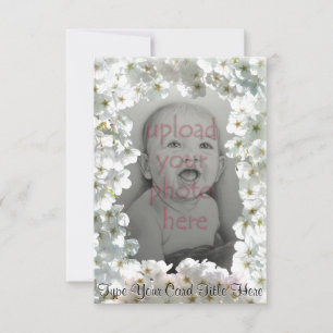 White Blossom Invitalized RSVP-kaarten Kaart