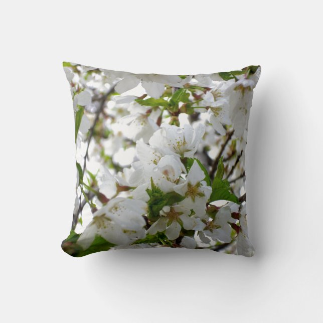 White Blossom Kussen (Voorkant)