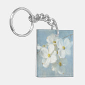 White Blossom Panel Sleutelhanger (Voorkant Links)