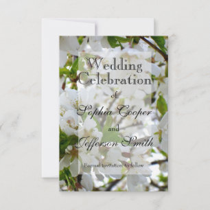 White Blossom Save The Date