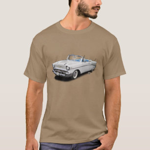 White blue 1957 "belair" converteerbaar shirt