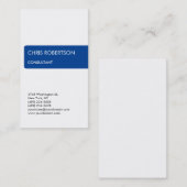 White Blue Attractive Charming Visitekaartje (Voorkant / Achterkant)