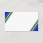 White Blue Green Visitekaartje (Achterkant)