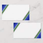 White Blue Green Visitekaartje (Voorkant / Achterkant)