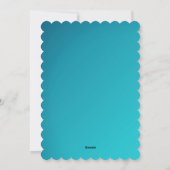 White Blue Photo Kerstmis Feestdagenkaart (Achterkant)