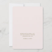 White & Blush | Chic Blush Rose Wedding Invitation (Dos)