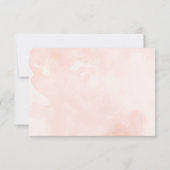 White & Blush Floral All Seasons Couples Shower Kaart (Achterkant)