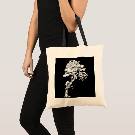 White Bodhi Tree Bag Tote Bag (Voorkant (product))