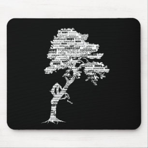 White Bodhi Tree Mousepad Muismat