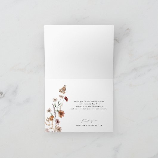 White Boho Wedding Bedankt (Binnen)