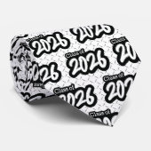 White Bold Brush Classe de Cravate 2026 (Roulé)