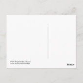 White Bougainvillea Briefkaart (Achterkant)