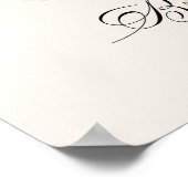 White Bow Bridal Shower Welcome Poster (Hoek)