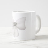 White bow Jumbo Mok (Voorkant rechts)