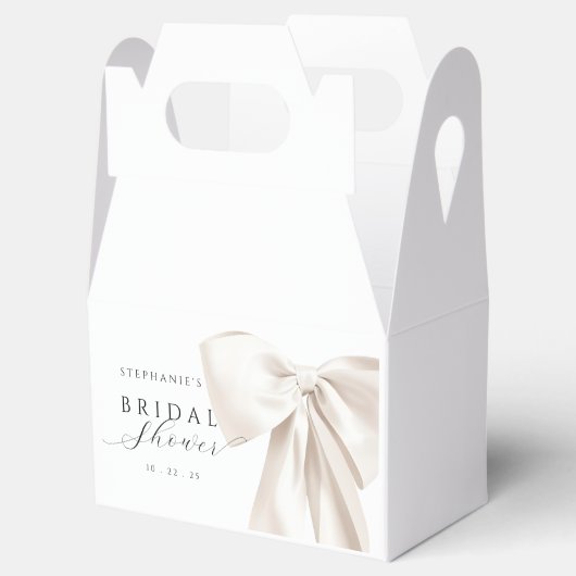 White Bow-Vrijgezellenfeest Bedankdoosjes (Geopend)