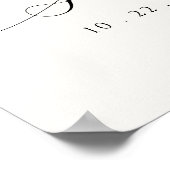 White Bow Vrijgezellenfeest Poster (Hoek)