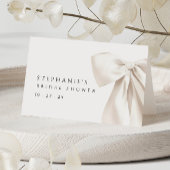 White Bow Vrijgezellenfeest Tafelnaam Kaart