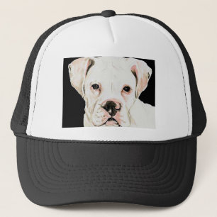 "White boxer" Dog Art Pet