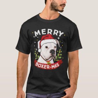 White Boxer Dog kerstjongens Meisjes Kinder T-shirt