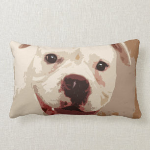 White Boxer Dog Kussen