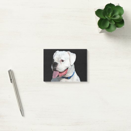White Boxer dog Post-it® Notes (Kantoor)