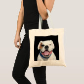 White Boxer Dog Tote Bag (Voorkant (product))